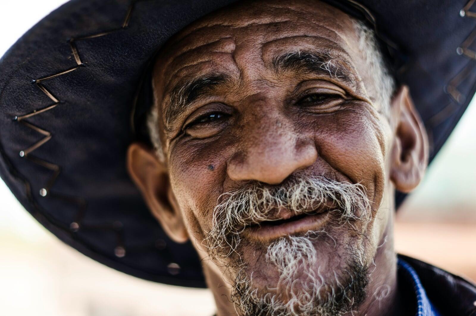 image of an elderly man smiling